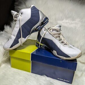 Nike Shox BB4 White Metallic Silver Men's Size 9.5